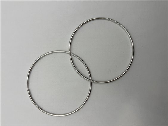 Orecchini Domar Donna Cerchi argento 925 lisci in Argento ORAR-415-280 - ORAR-415-280